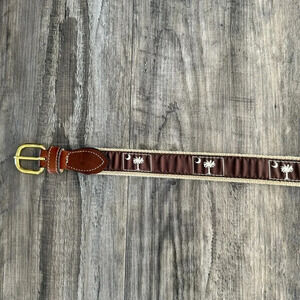 “South Carolina” belt. Unbranded sz 30 brass buckle